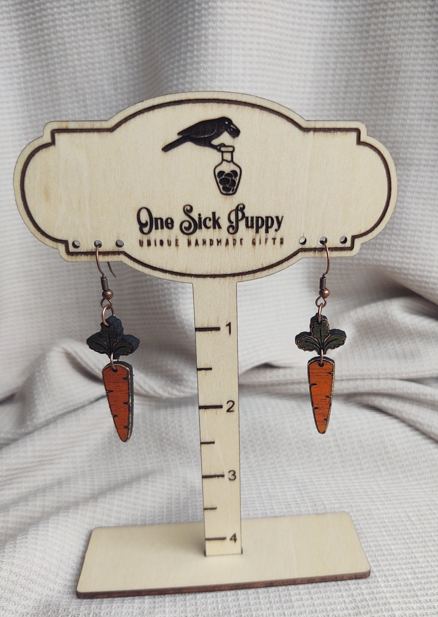 Dangle Carrot Earrings