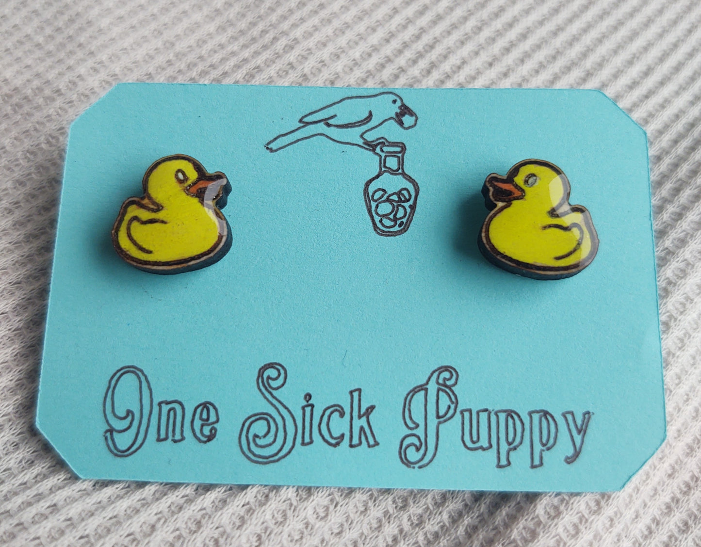 Rubber Ducky Stud Earrings