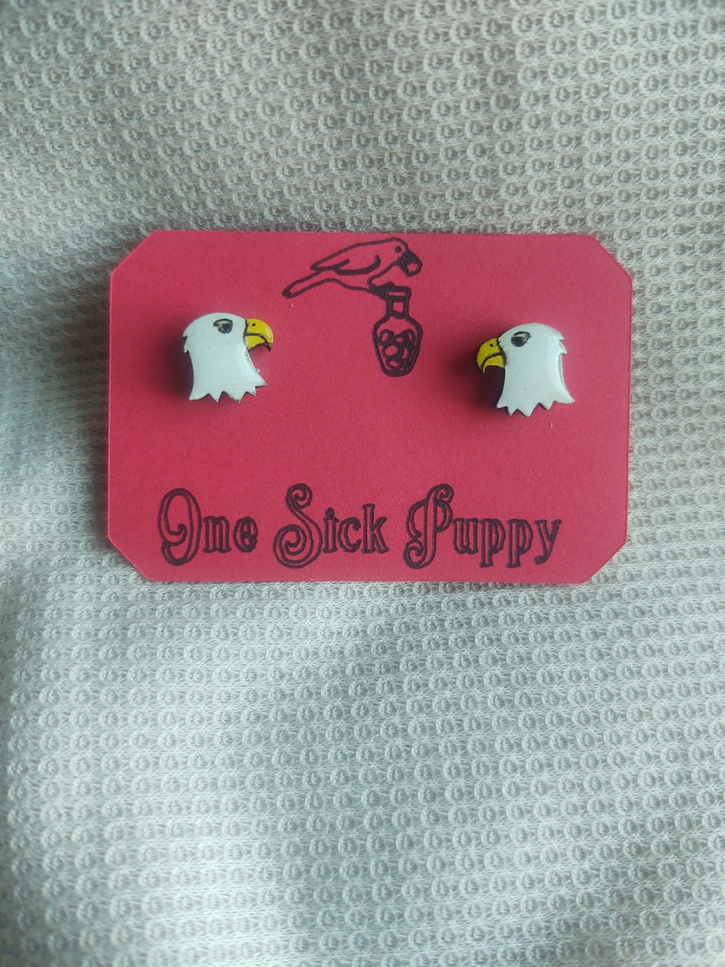 Freedom Chicken Post Earrings