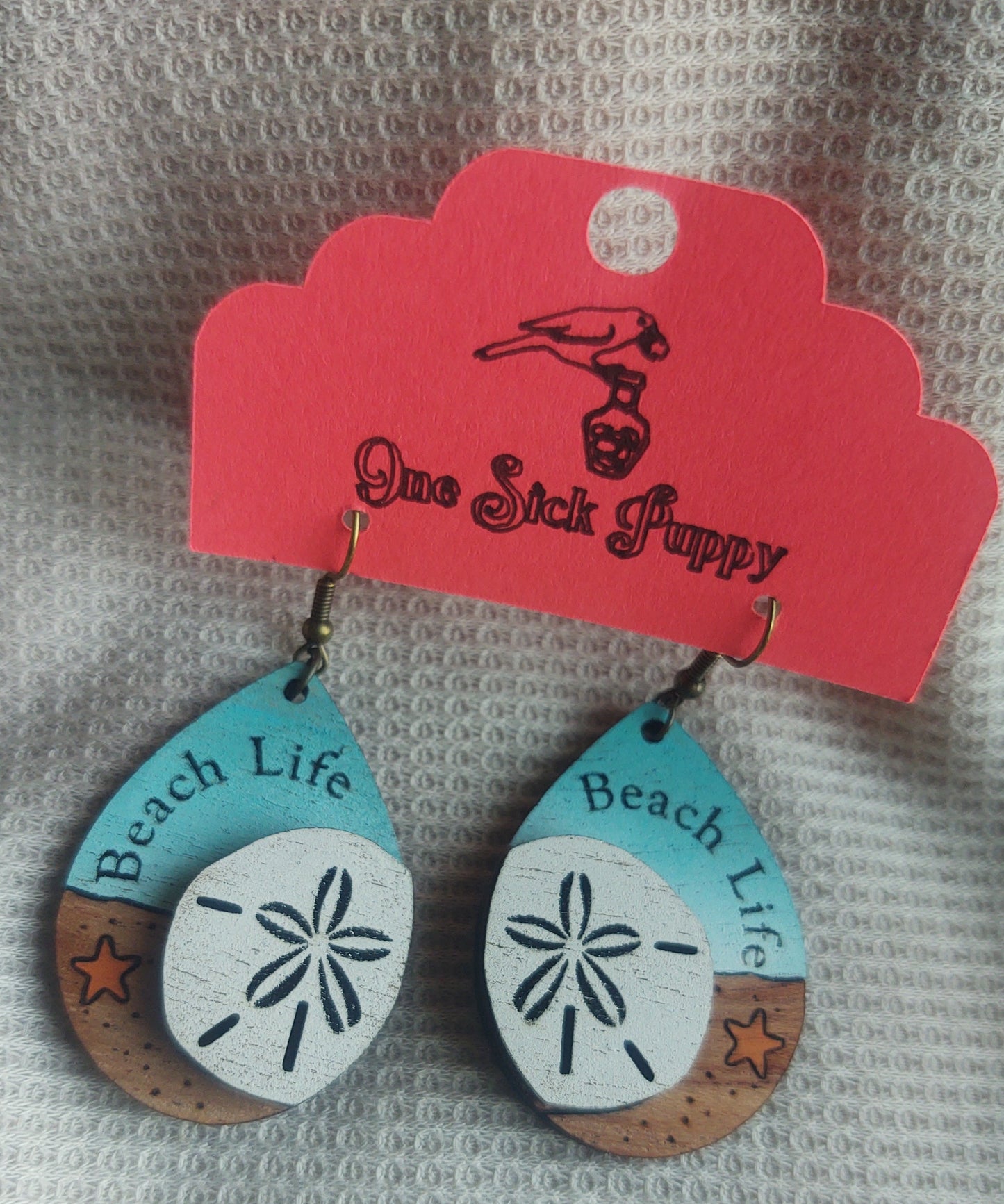 Beach Life Sand Dollar Dangles