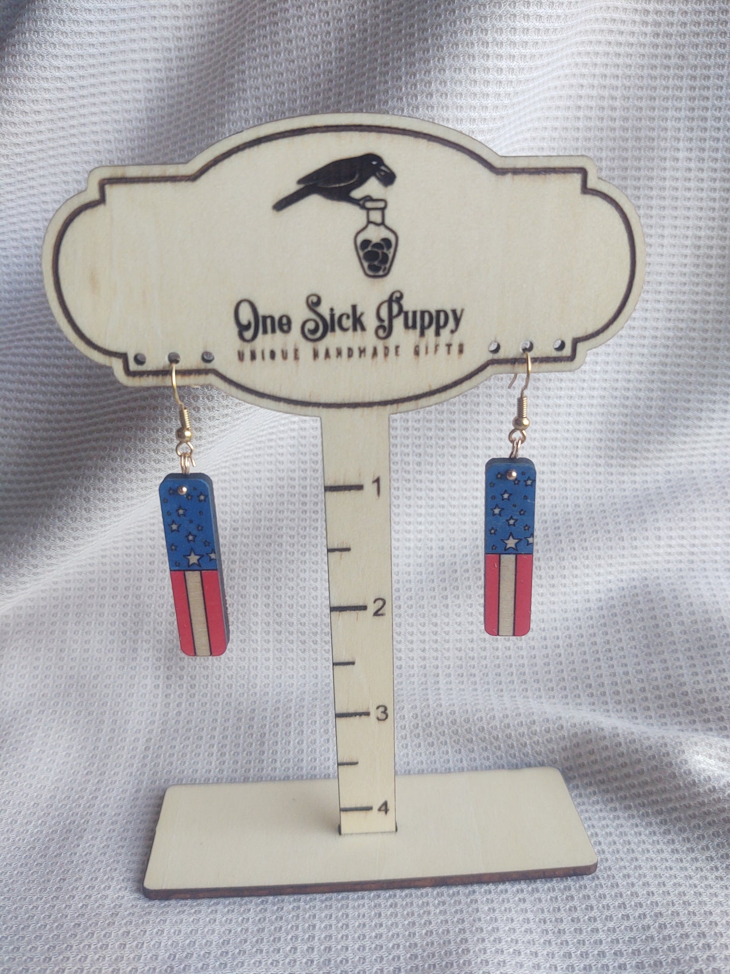 Stars and Stripes Bar Earrings