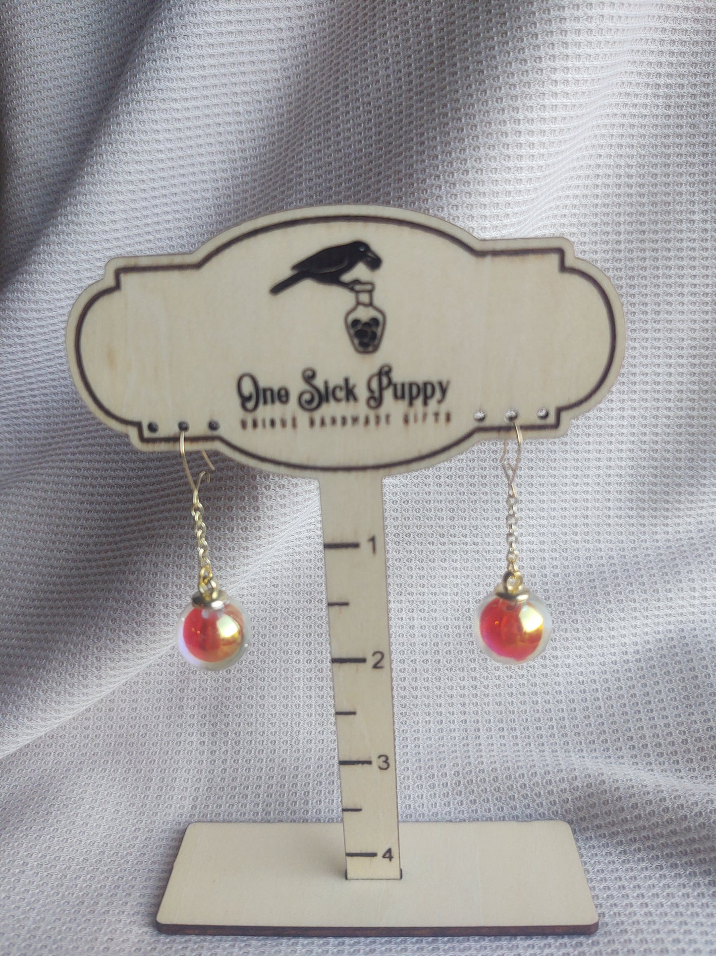 Mirror Ball Dangle Earrings