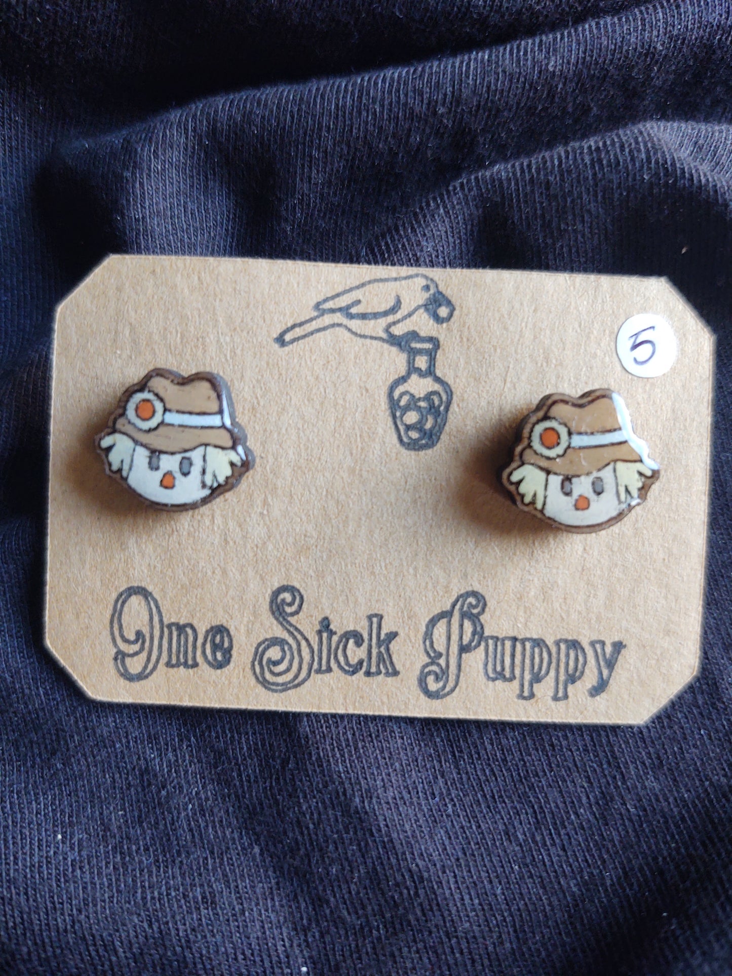 Scarecrow Stud Earrings
