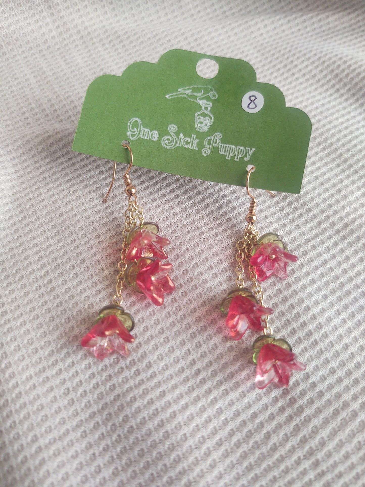Lilly Of The Valley Dangle Earrings