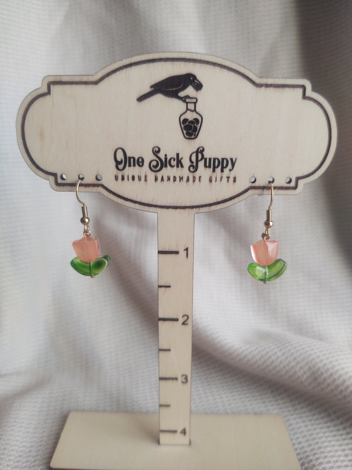 Glass Tulip Dangles