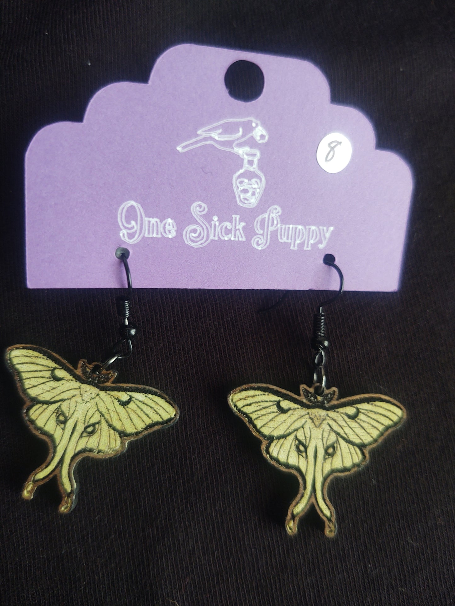 Lunar Moth Dangles