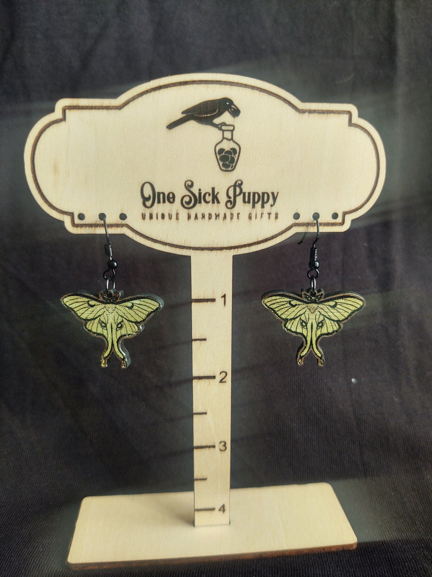 Lunar Moth Dangles
