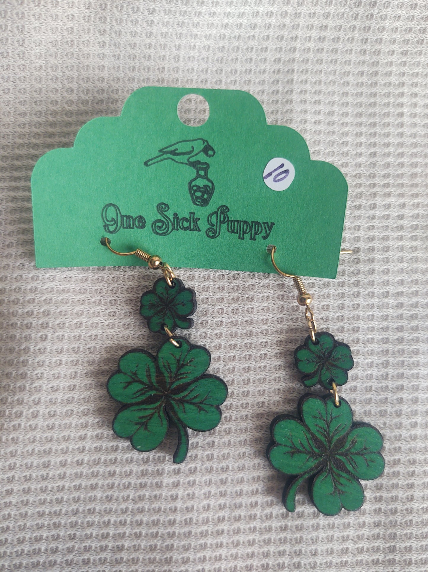 Dangle Shamrock Earrings