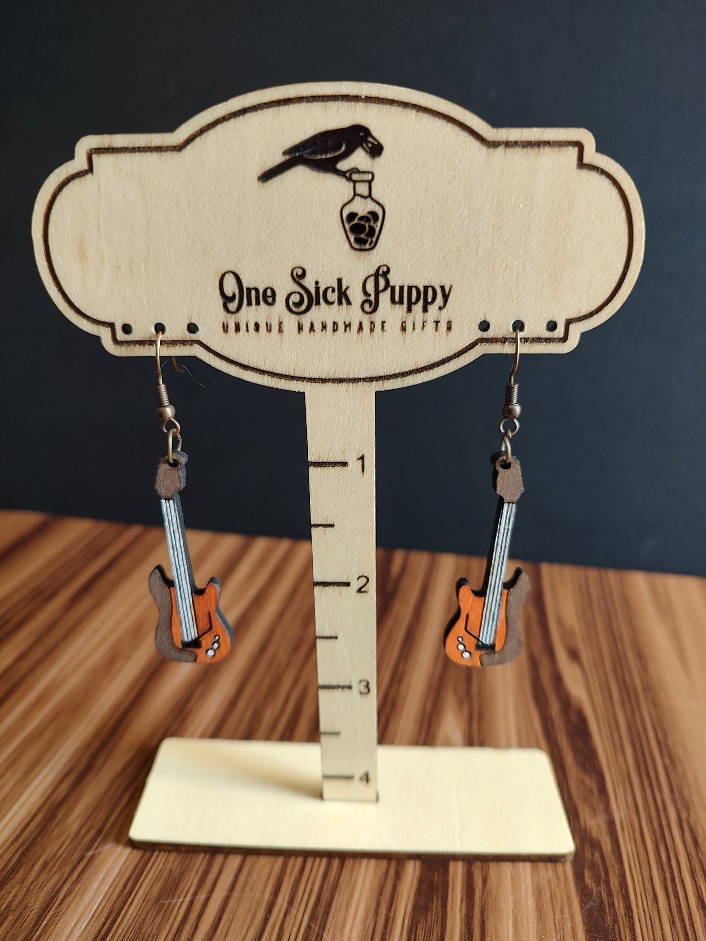 Electric Guitar Dangle Earrings