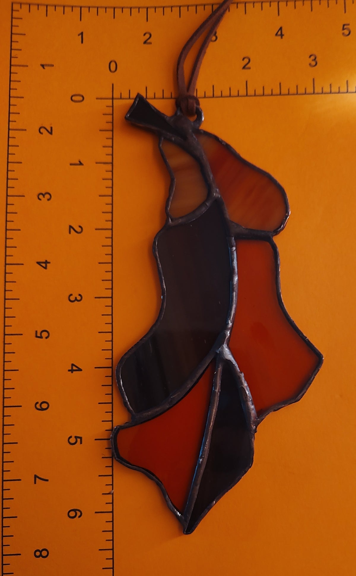 Stained Glass Oak Leaf