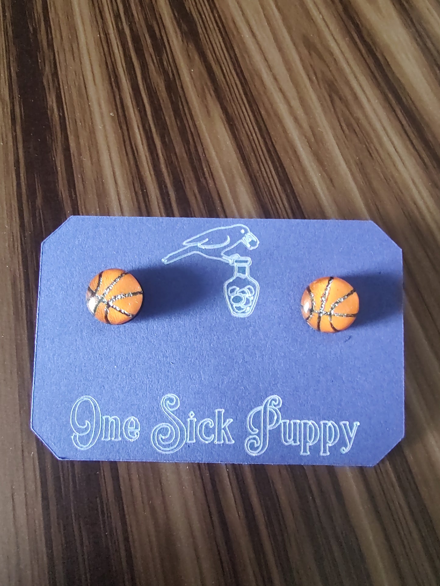 Basketball Stud Earrings