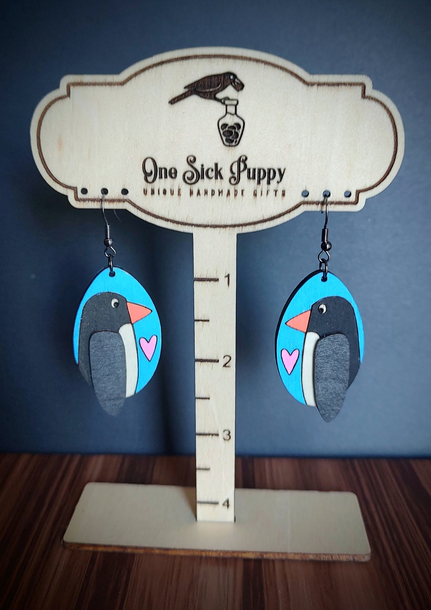 Penguin Dangle Earrings
