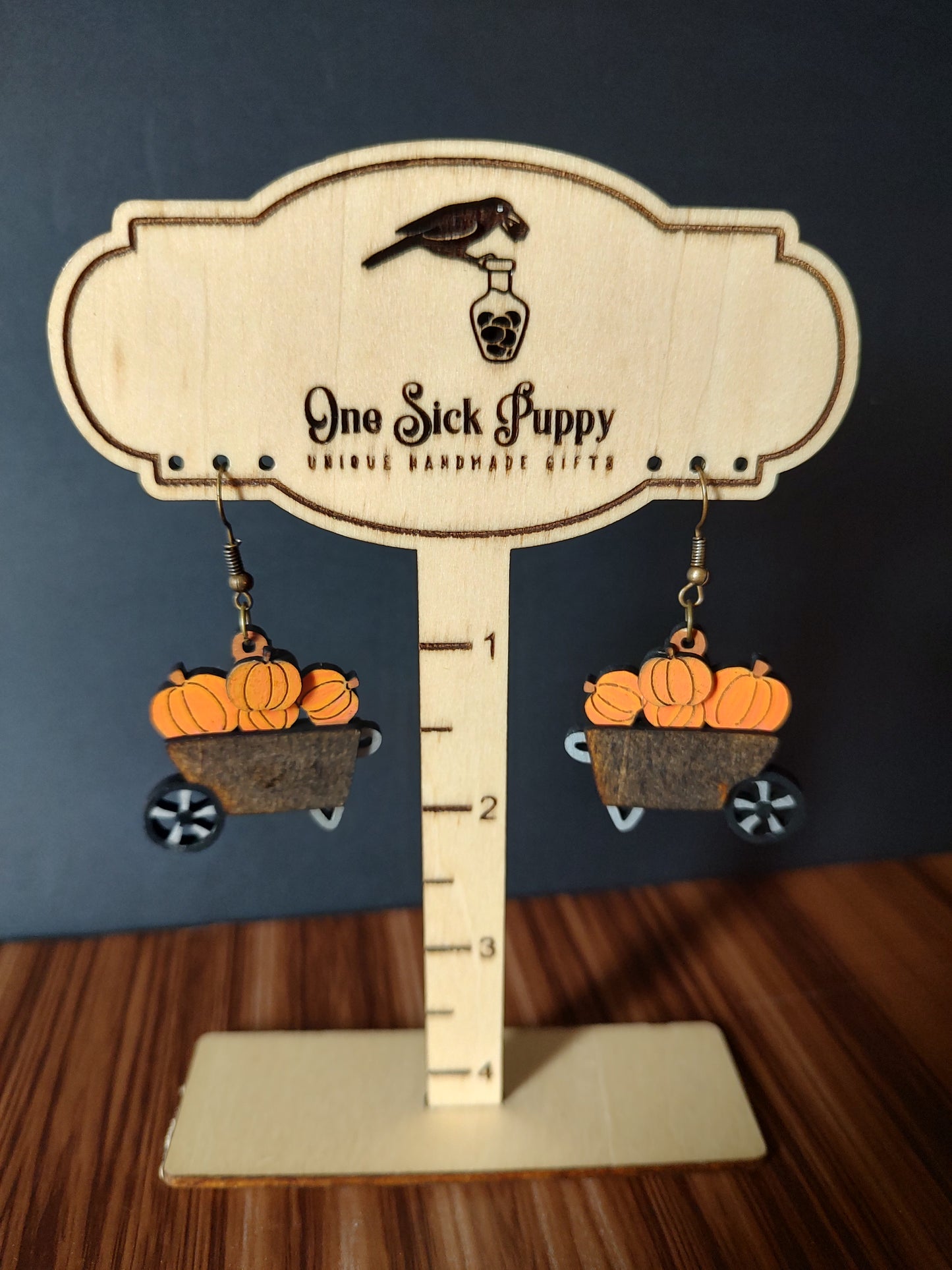 Pumpkin Harvest Dangle Earrings
