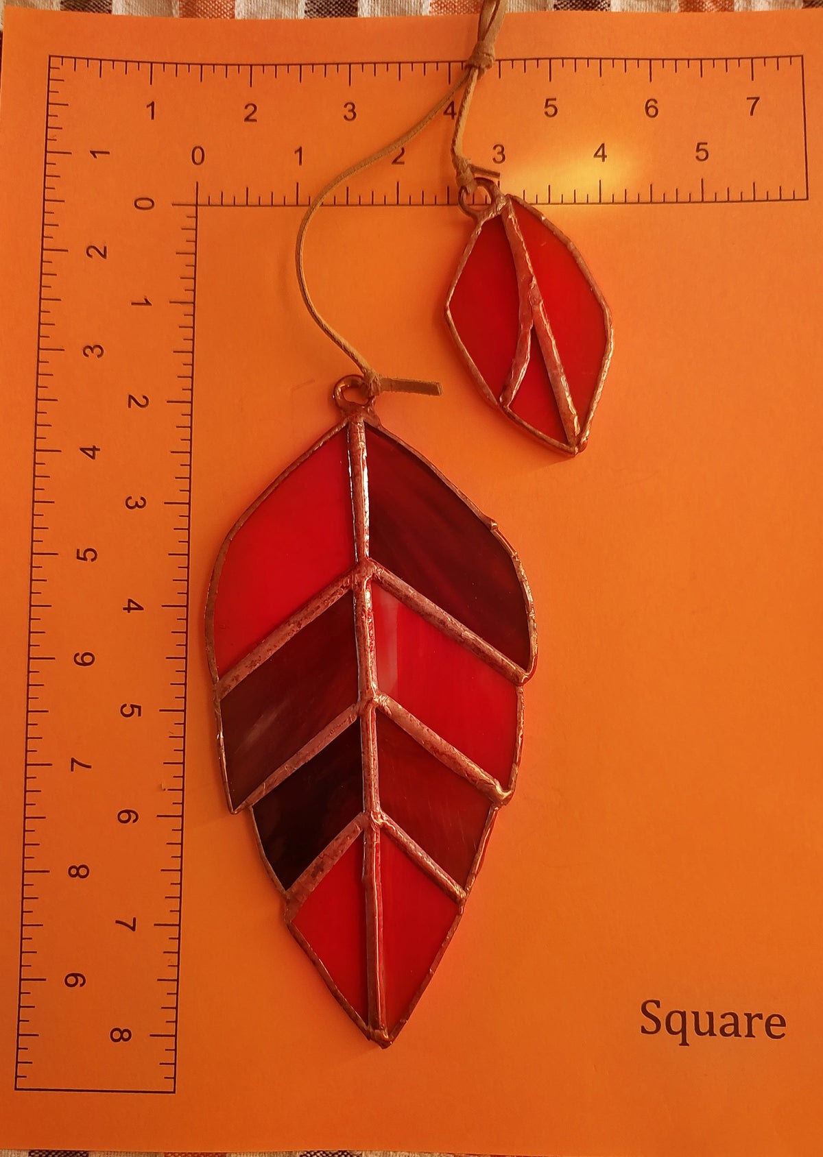 Stained Glass Fall Leaf
