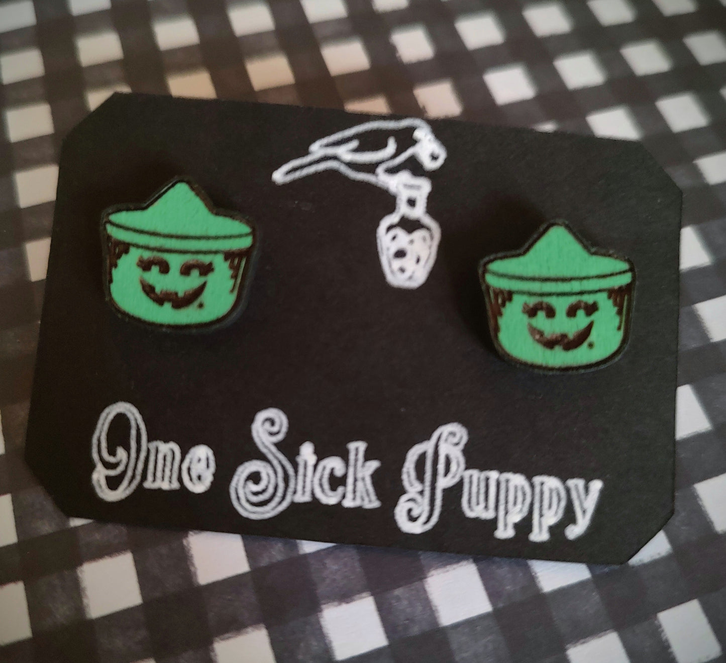 Halloween Bucket Stud Earrings
