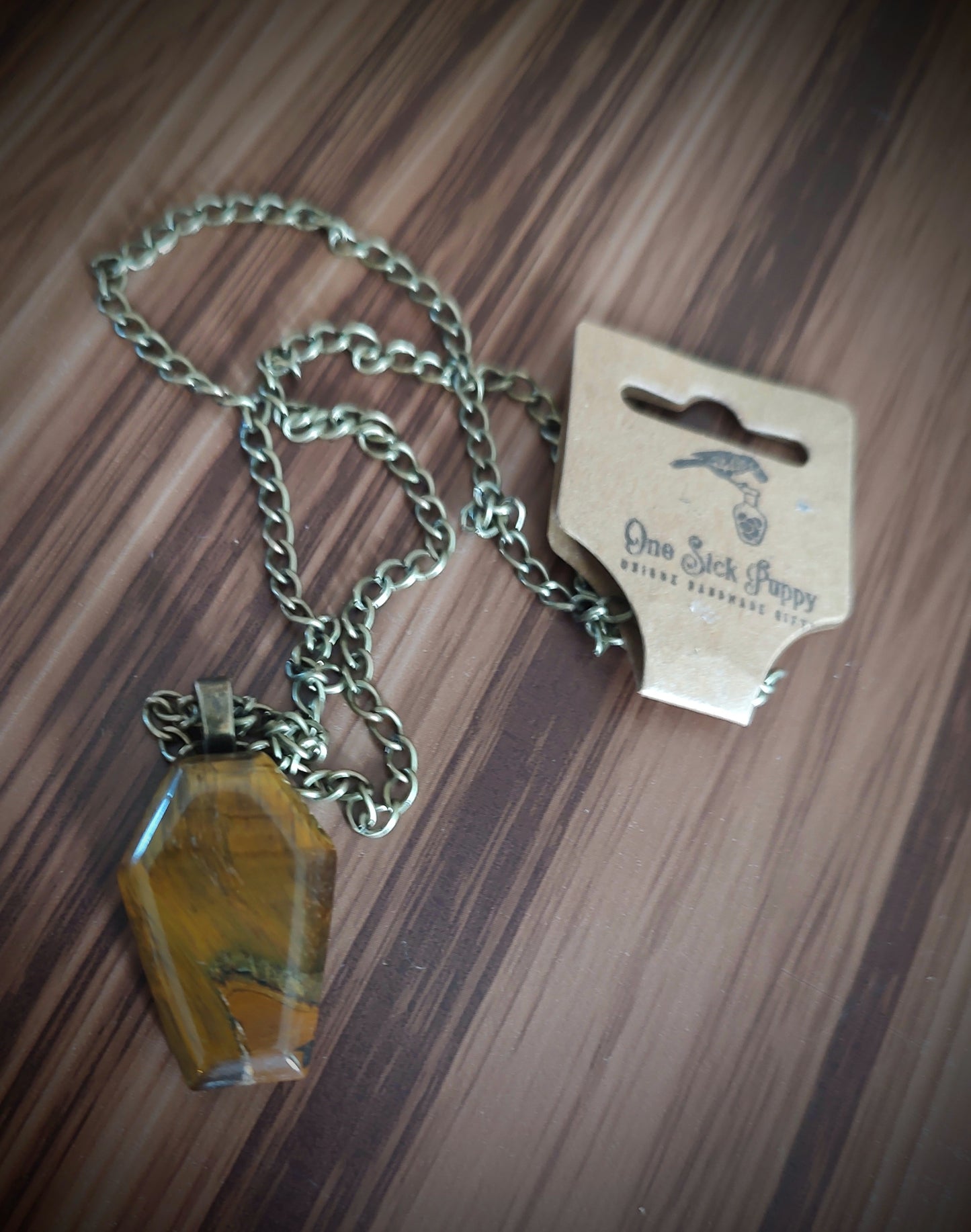 Polished Coffin Stone Necklaces