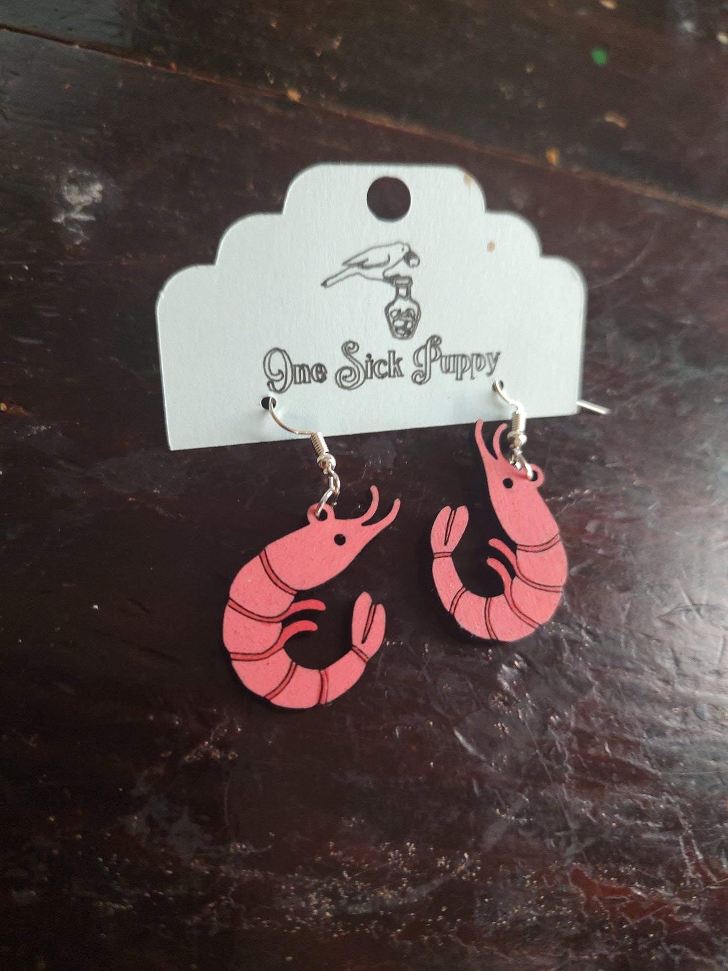 Shrimp Dangle Earrings
