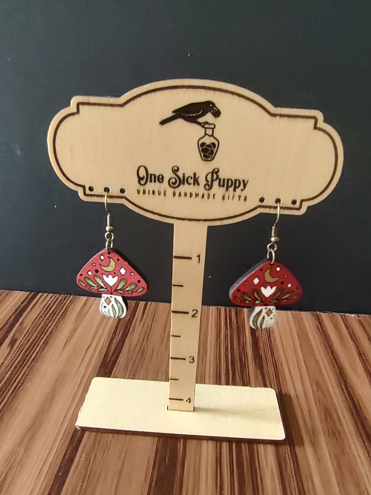 Rustic Mushroom Dangles