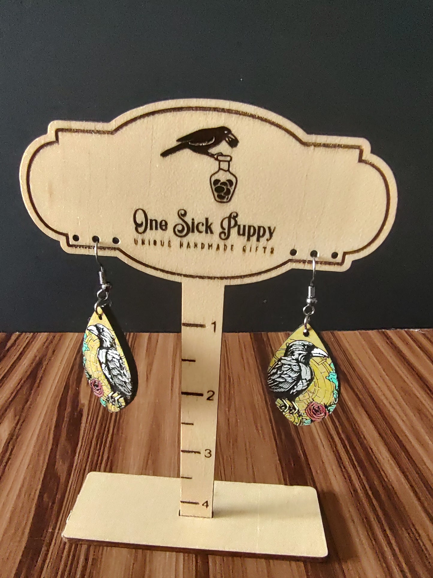 Steampunk Crow Dangles