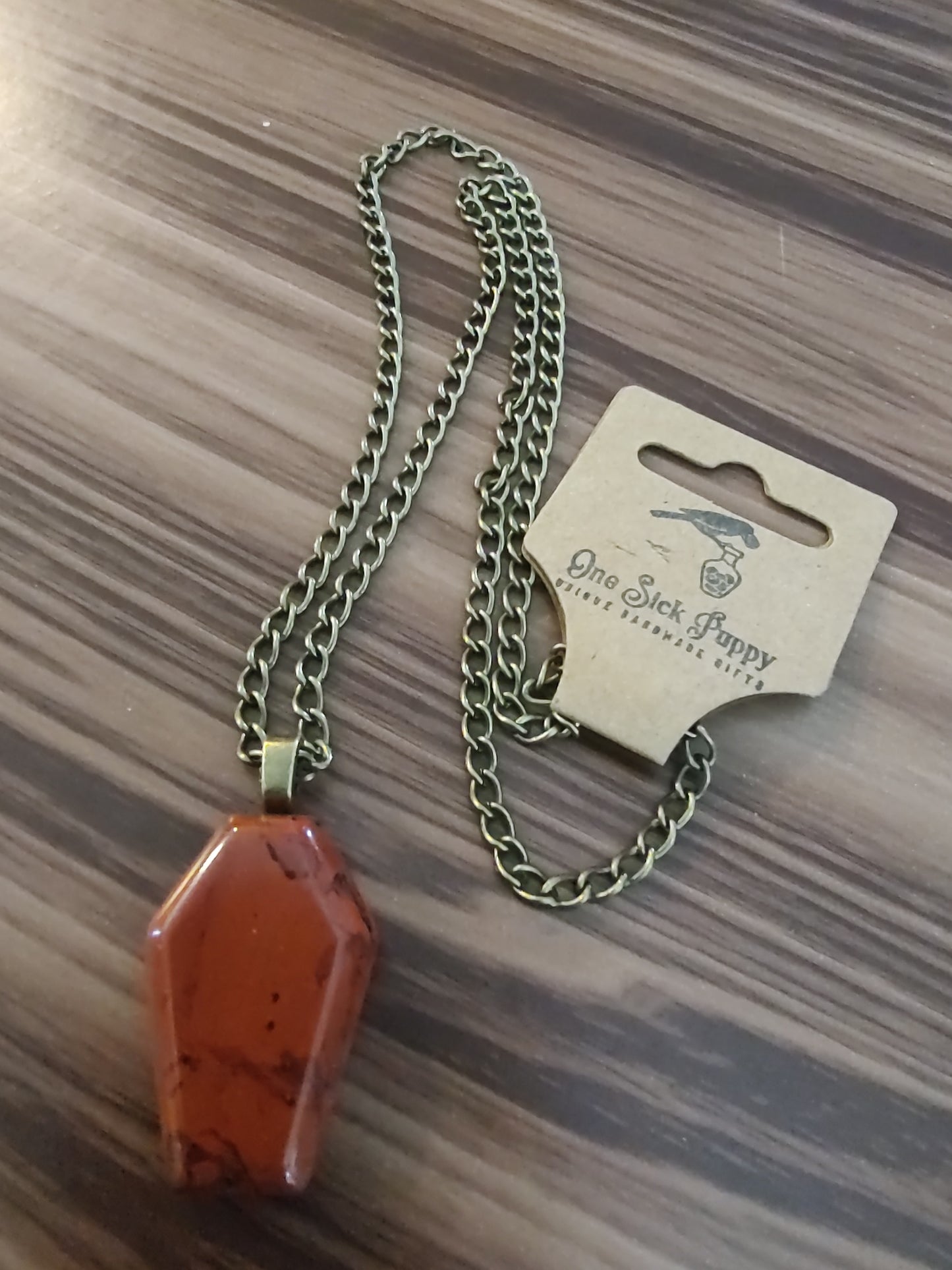 Polished Coffin Stone Necklaces