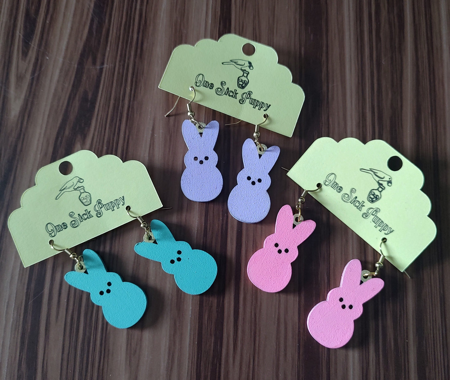 Marshmallow Bunny Dangles