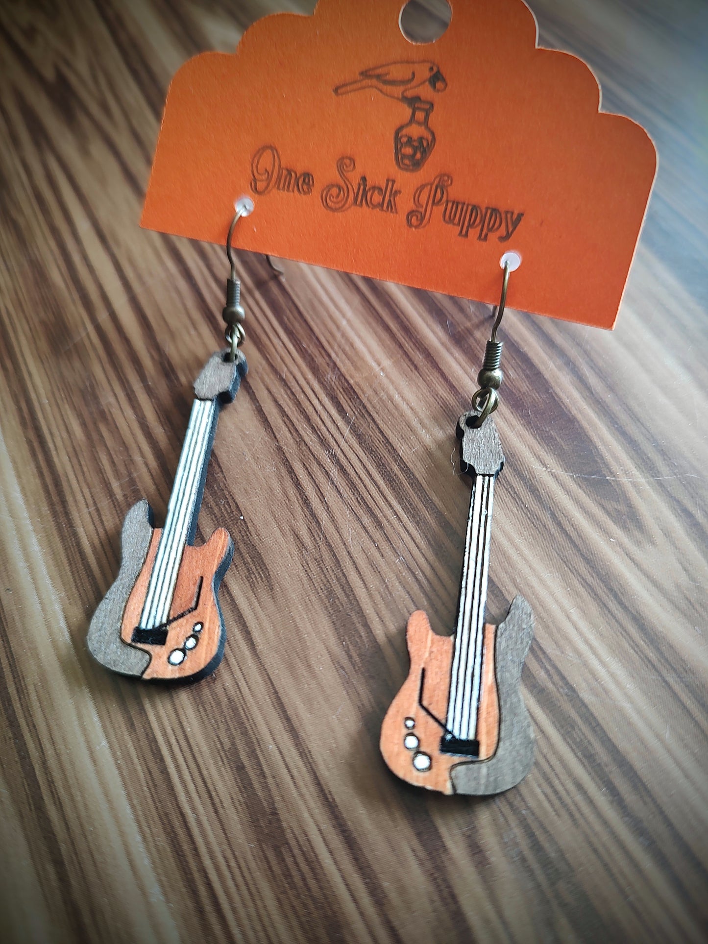 Electric Guitar Dangle Earrings