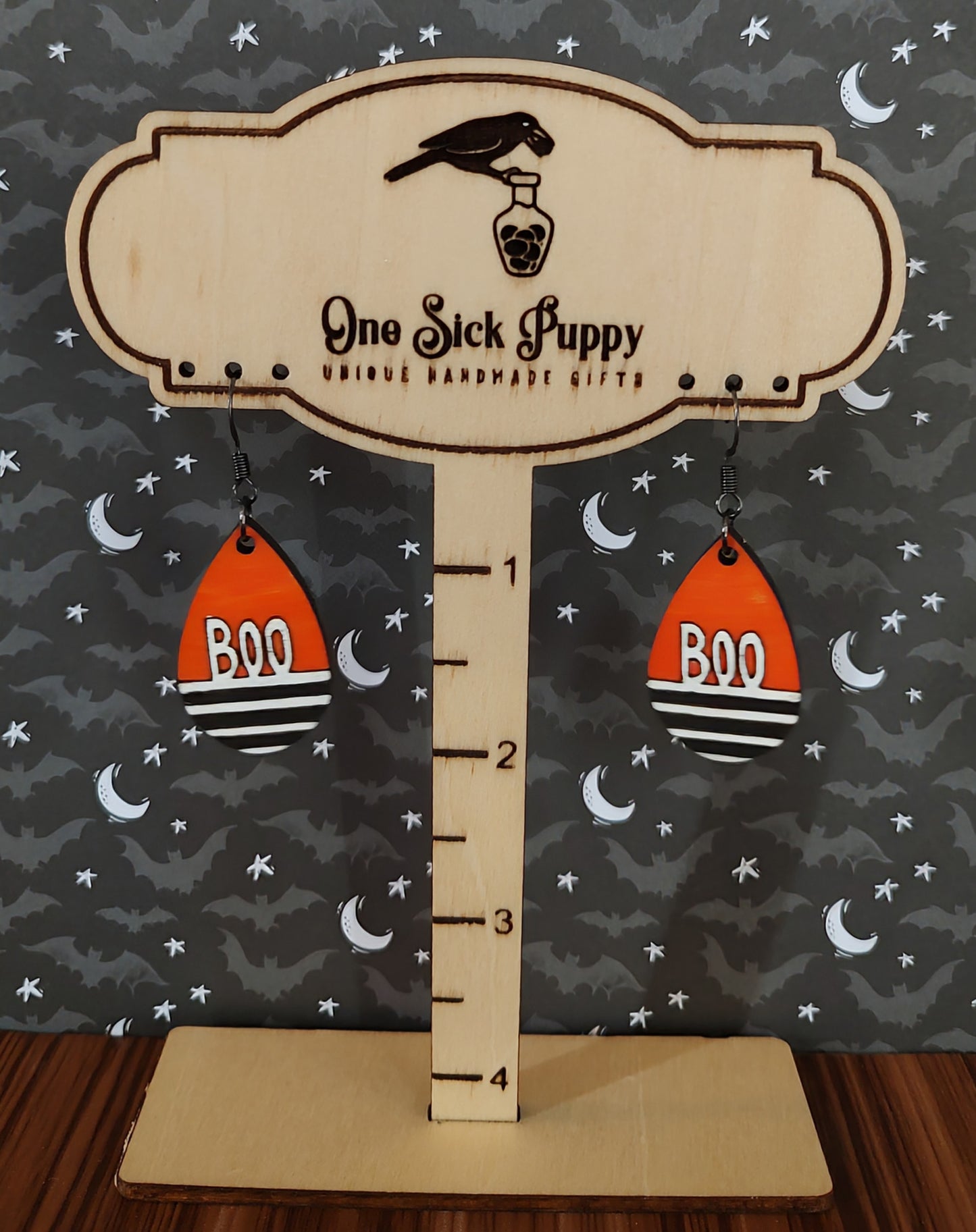 Vintage Boo Dangle Earrings