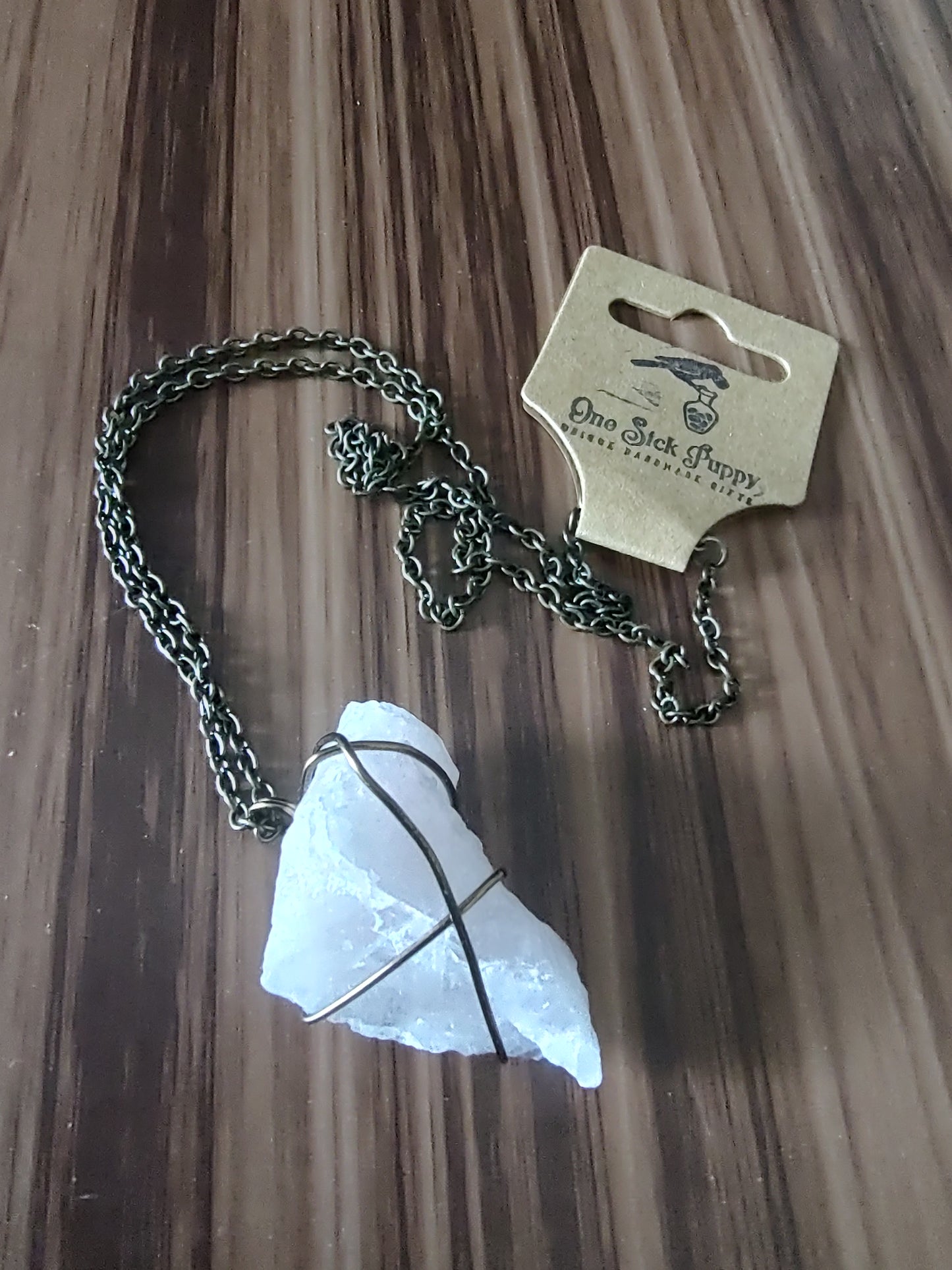 Raw Rose Quartz Necklace