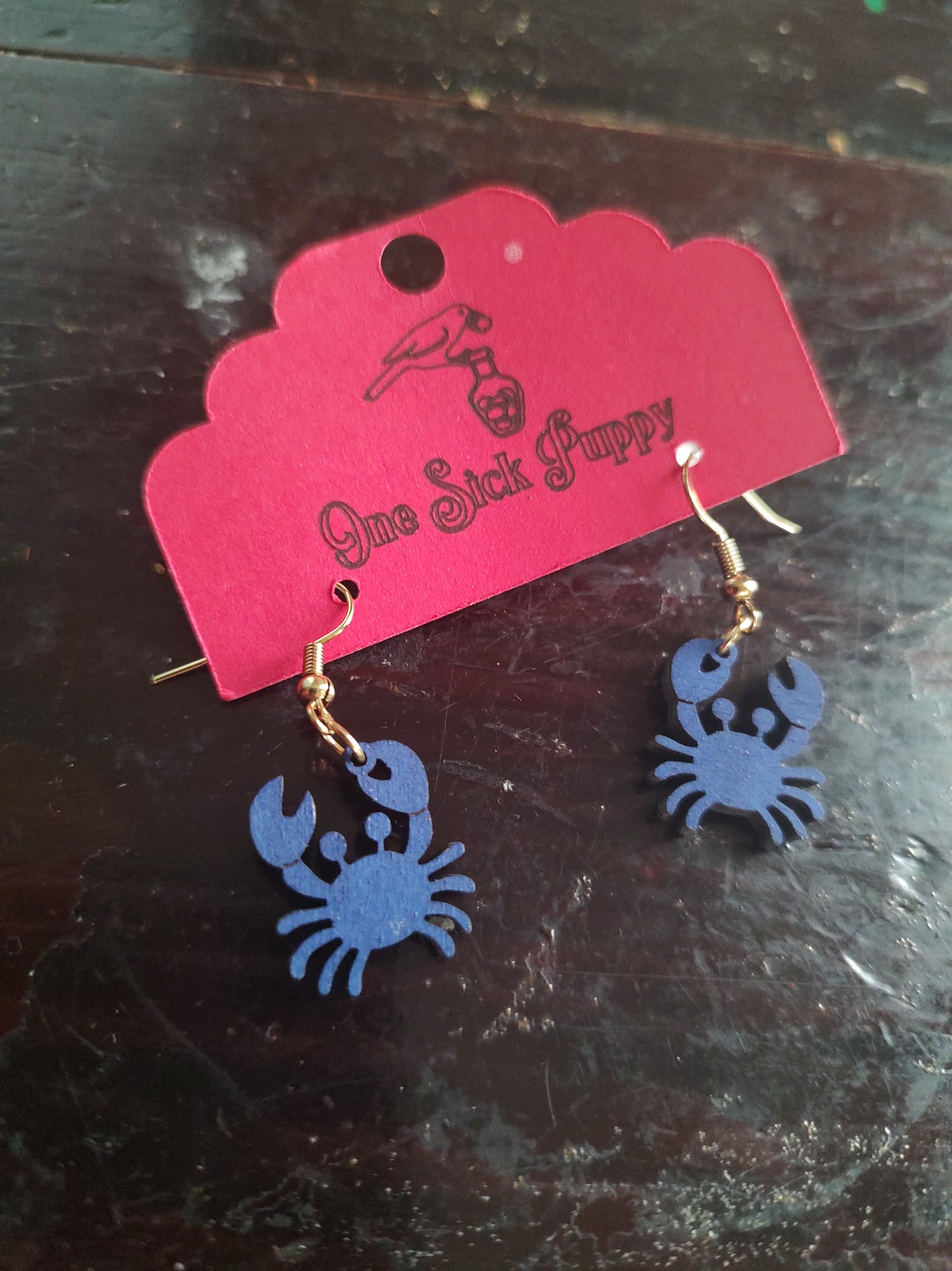 Mini Crab Dangle Earrings