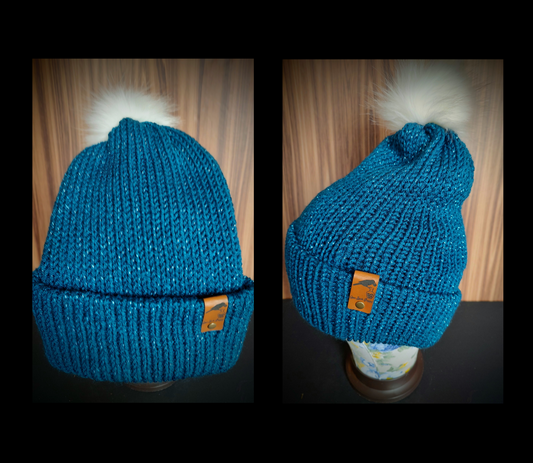 Sparkle Pom-Pom Hats