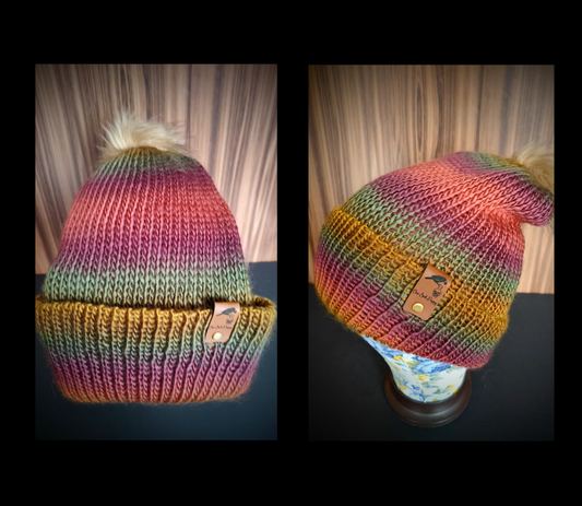 Multi Colored Pom-Pom Hats