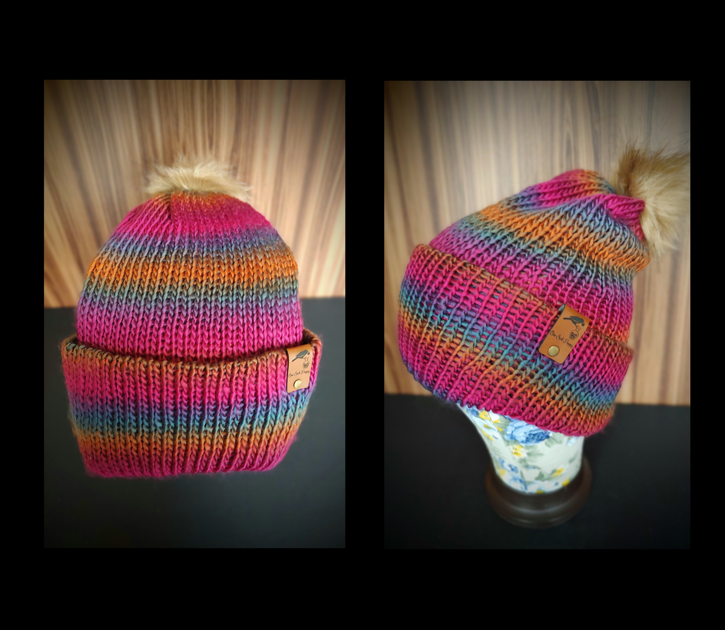 Multi Colored Pom-Pom Hats