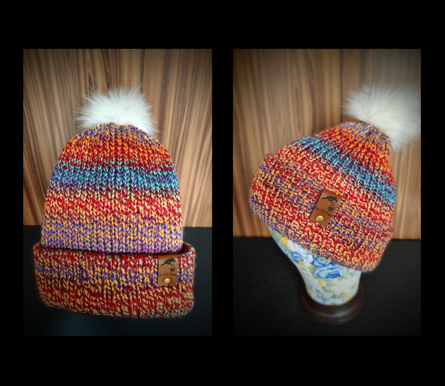 Multi Colored Pom-Pom Hats