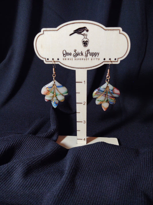 Mosaic filagree earrings