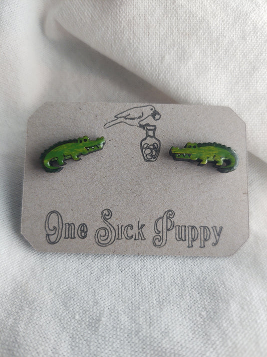 Alligator Stud Earrings