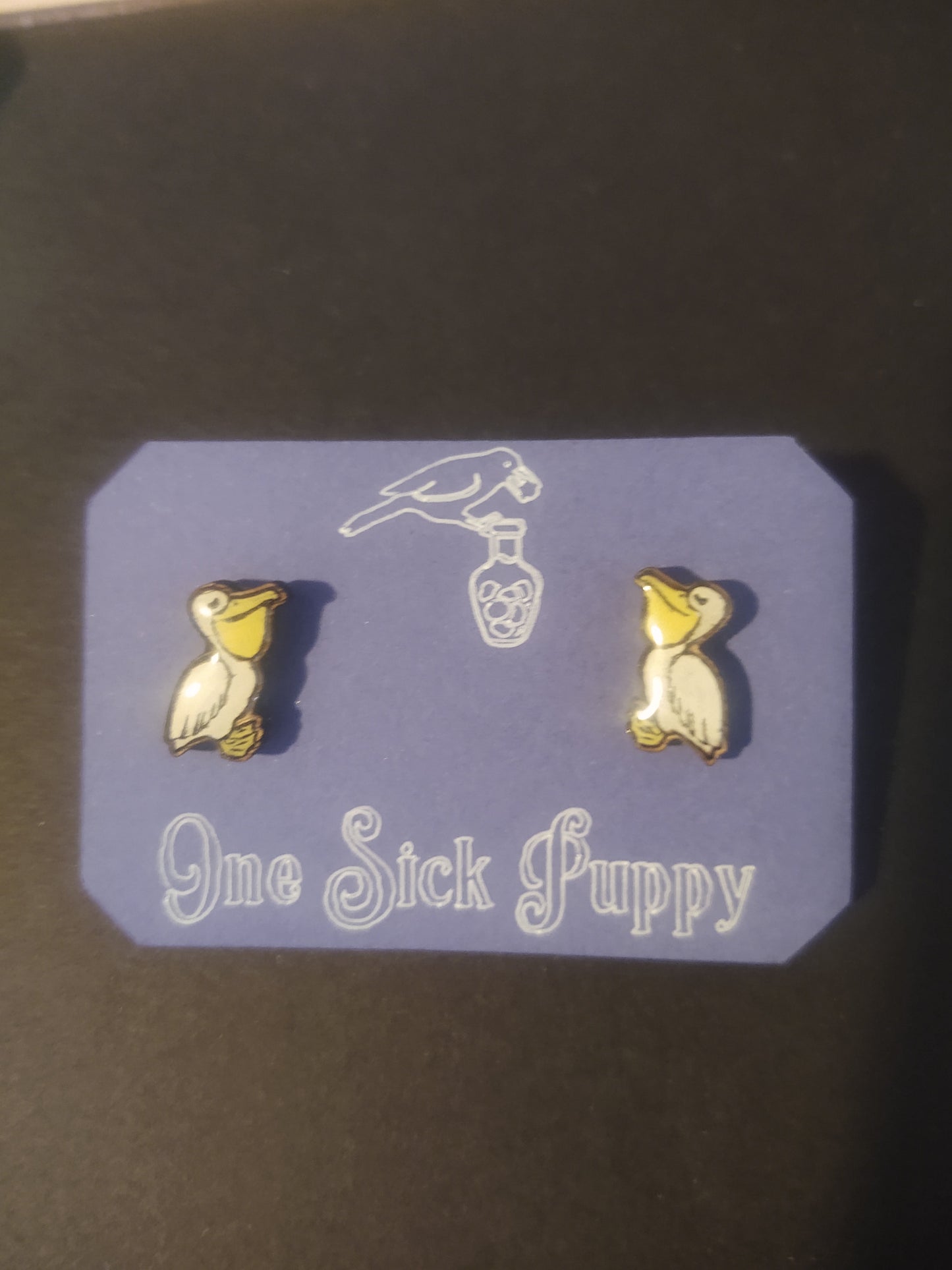 Pelican Stud Earrings