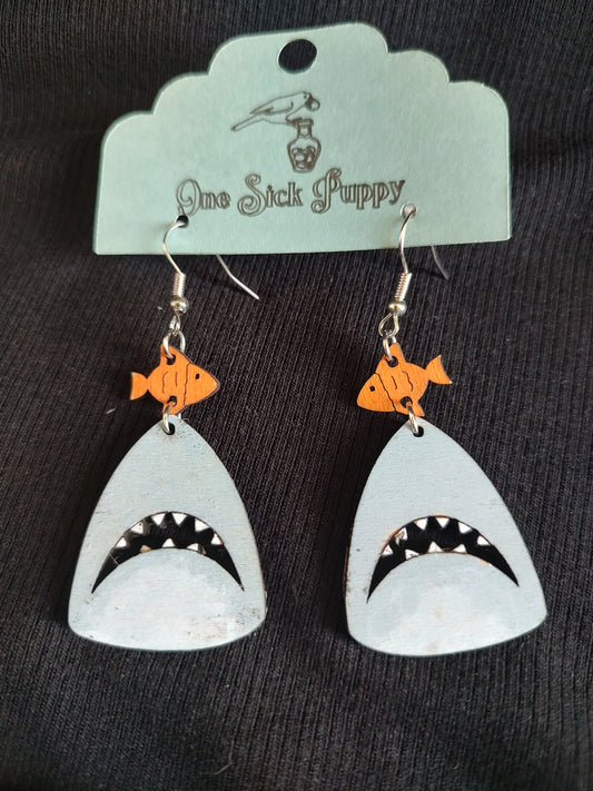Shark Attack Earrings