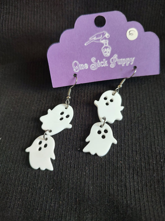 Ghost Duo Dangle Earrings