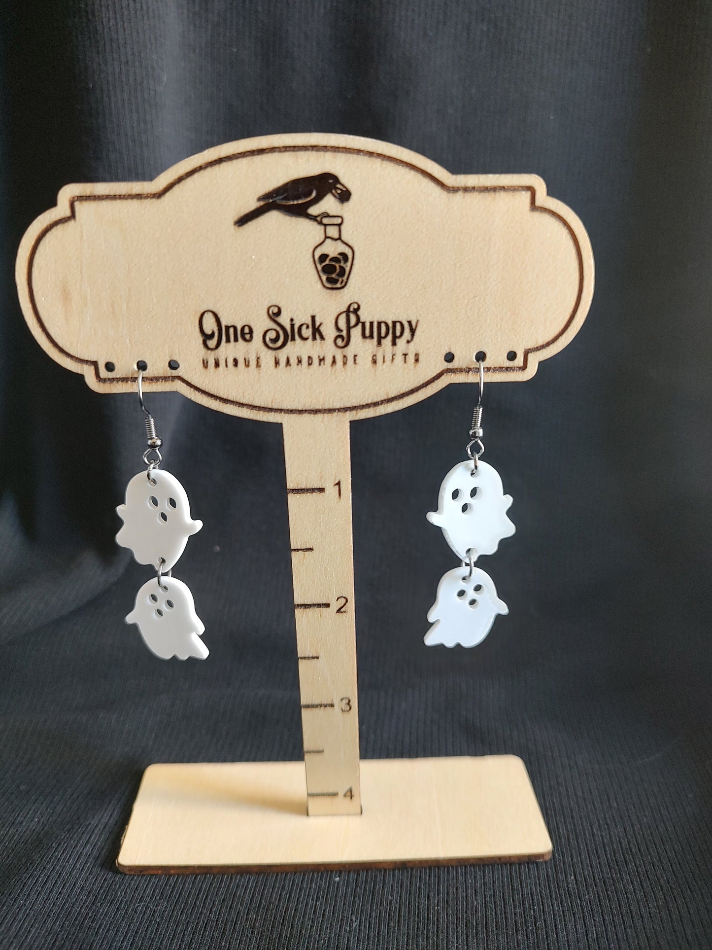 Ghost Duo Dangle Earrings