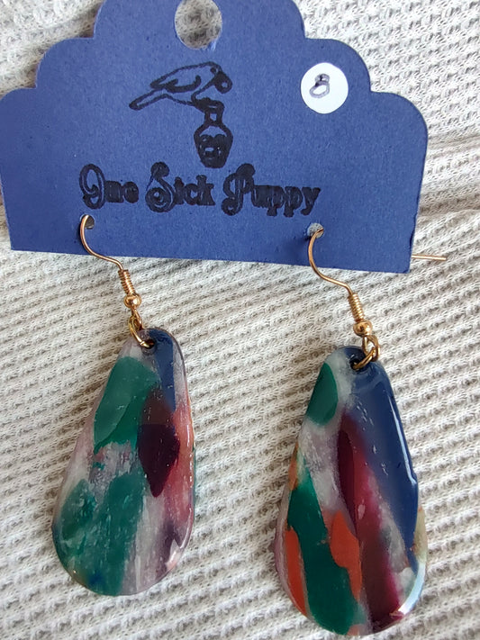 Impressionist Jewel Drop Earrings
