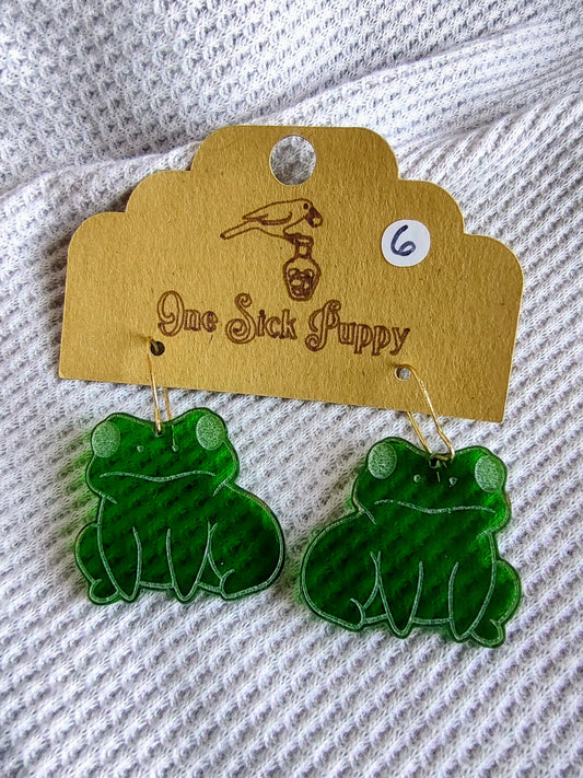Froggy Dangle Earrings