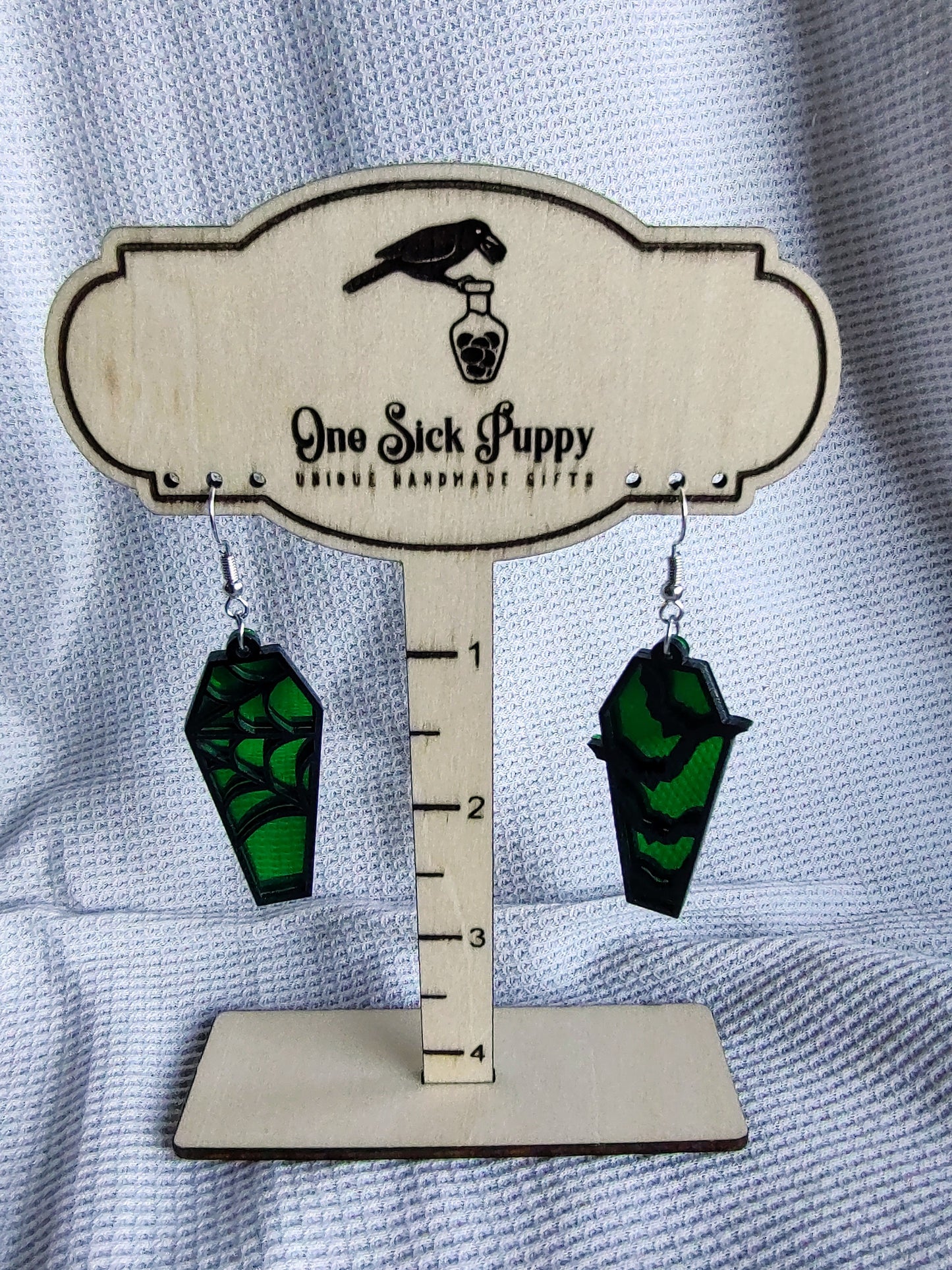 Coffin Dangle Earrings