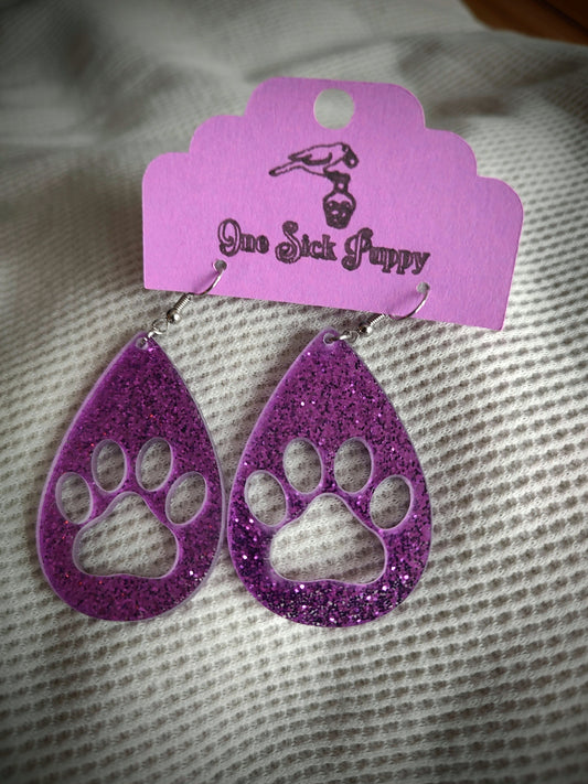 Paw Print Earrings