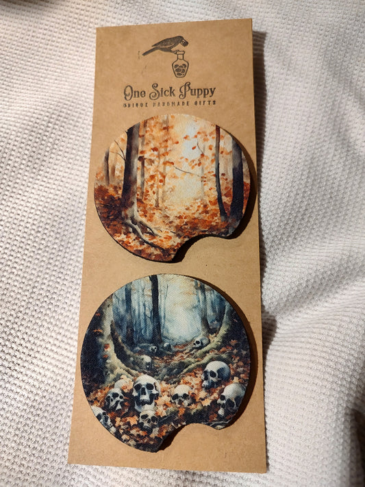 Morbid Forest Car Coasters Set