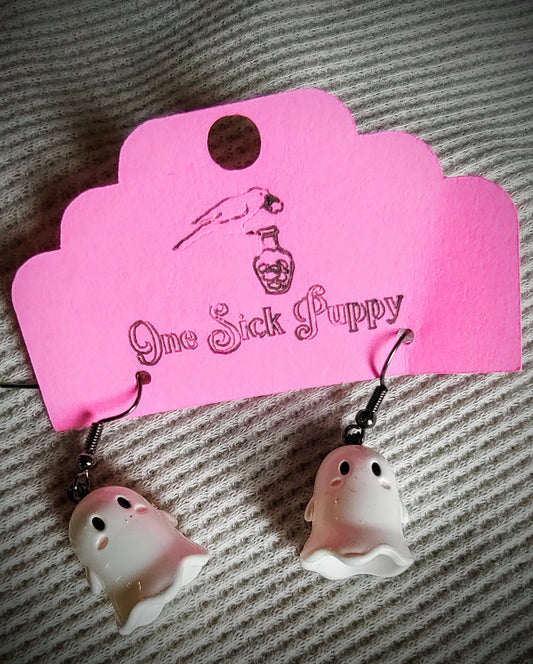 Blushing Ghost Earring