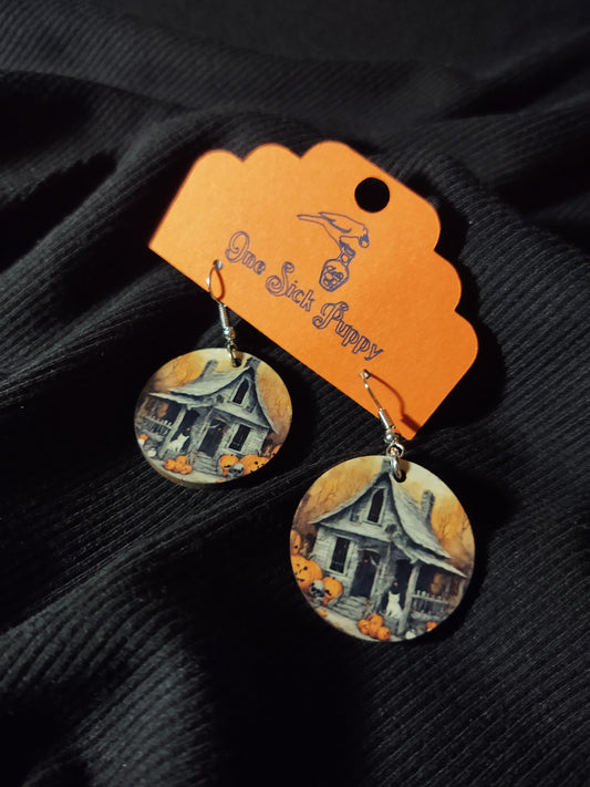 Witch Hut Dangle Earrings