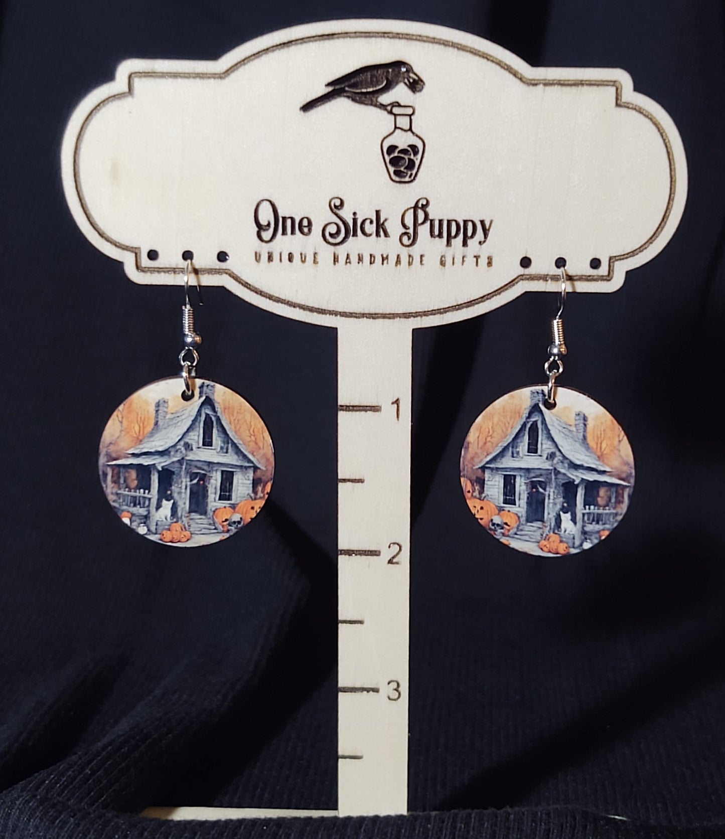 Witch Hut Dangle Earrings