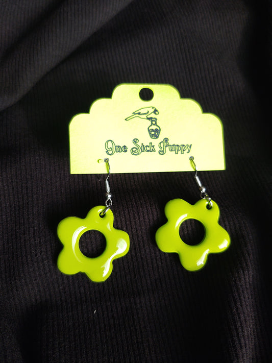 Retro Flower Dangle Earrings