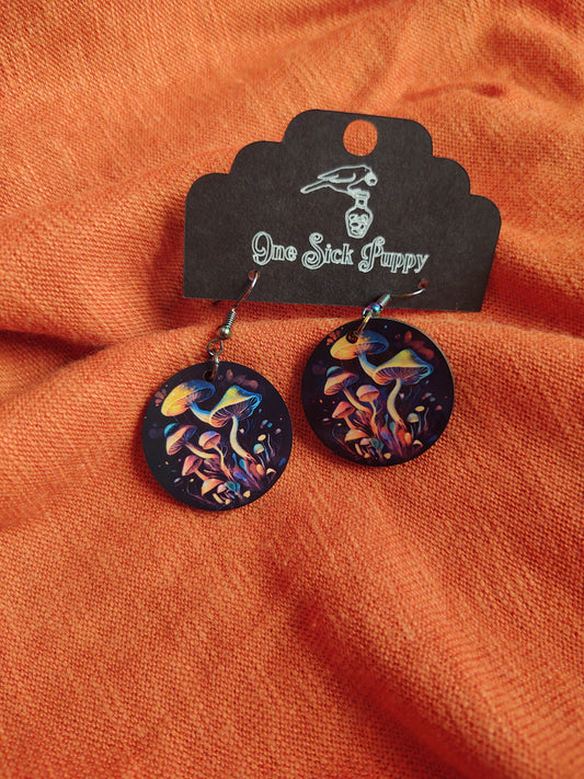 Trippy Mushroom Dangles