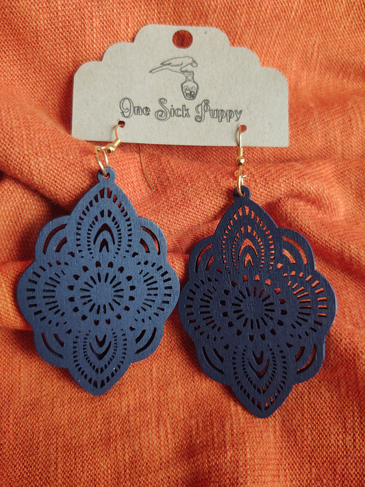 Blue Boho Dangles